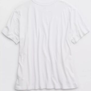 Aerie White Short Sleeve Tee size large